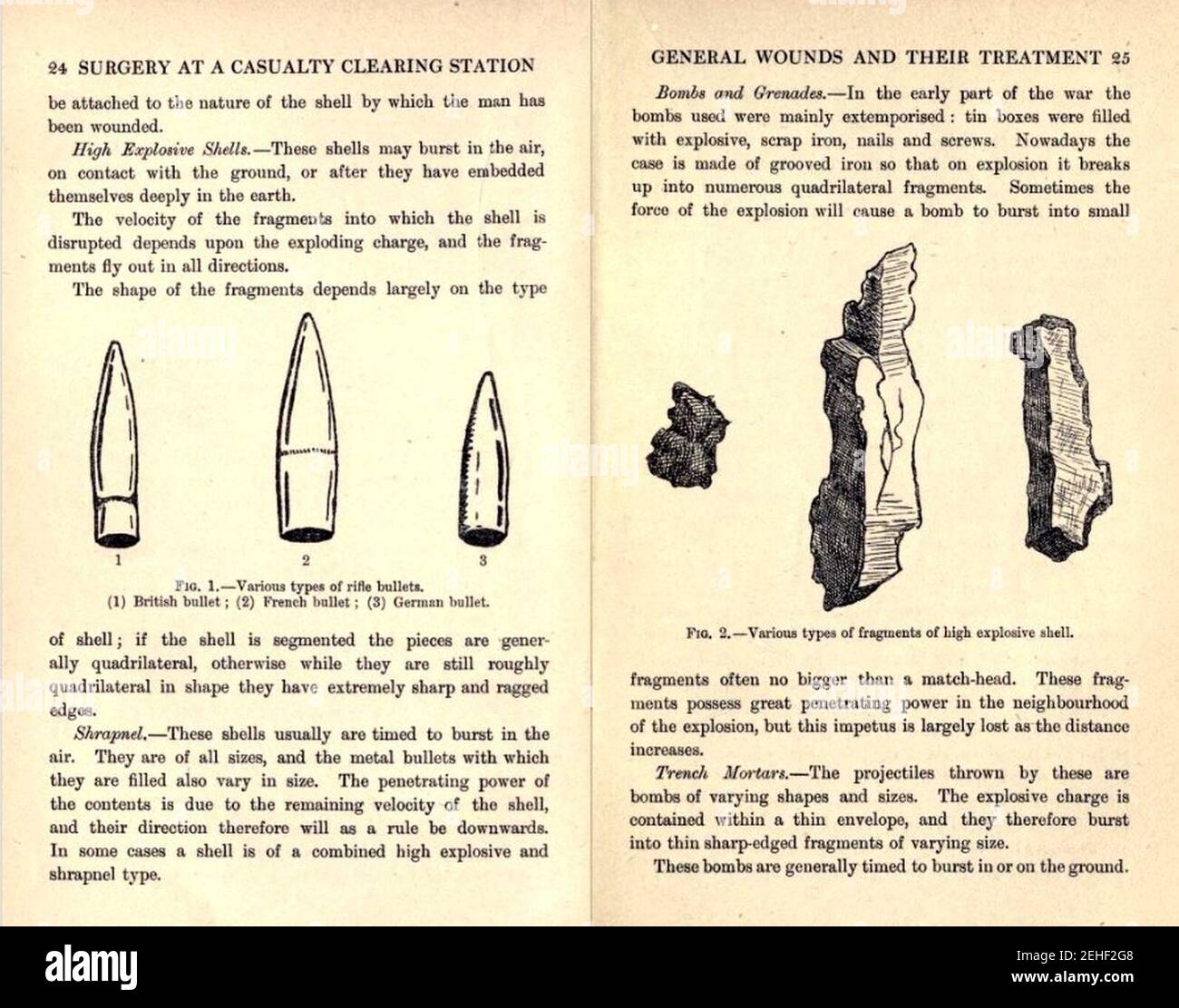Pages from Surgery at a Casualty Clearing Station, 1918 Stock Photo - Alamy