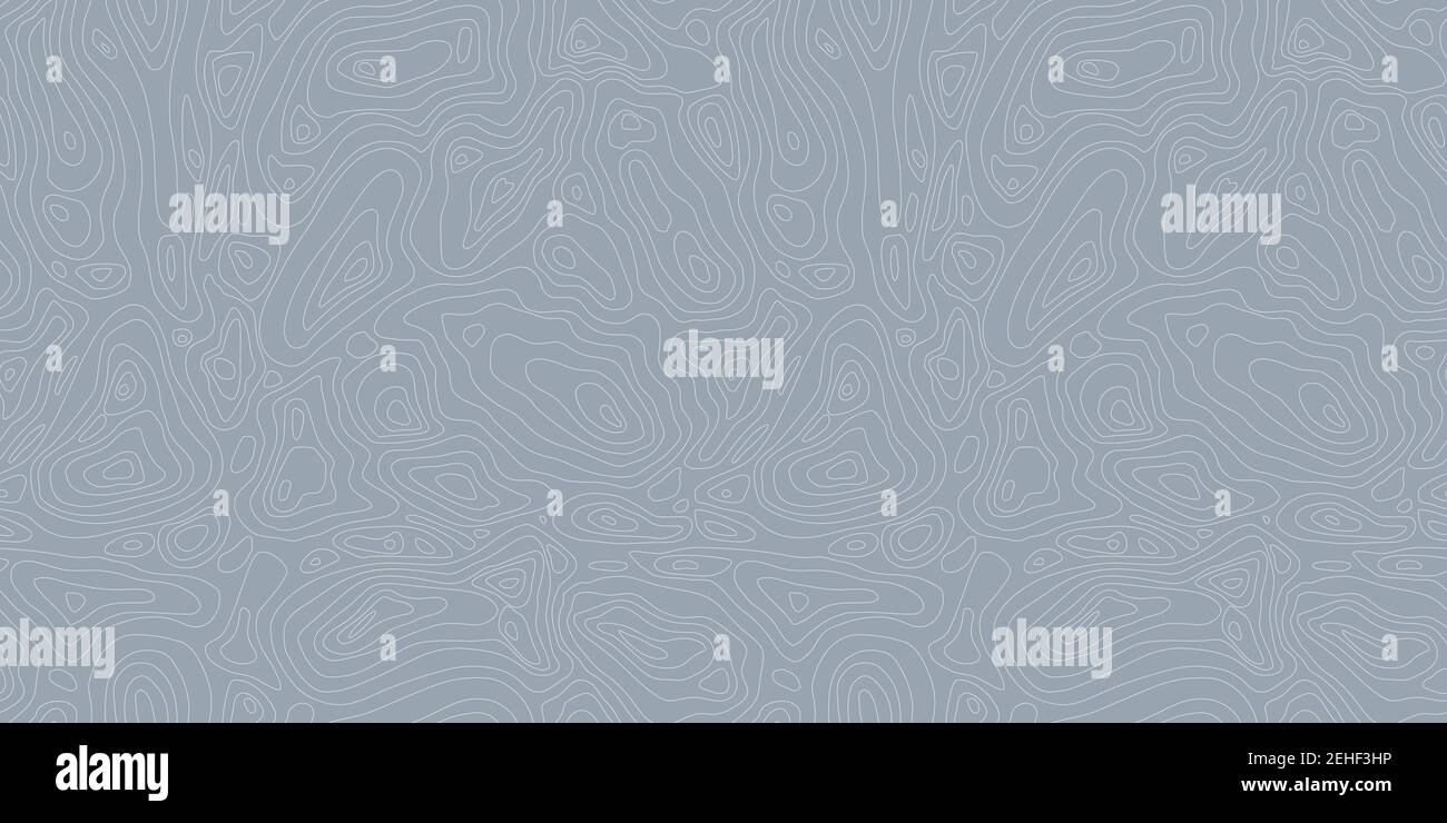 Abstract blue background with thin lines topographic map Vector illustration. Seamless Pattern Stock Vector