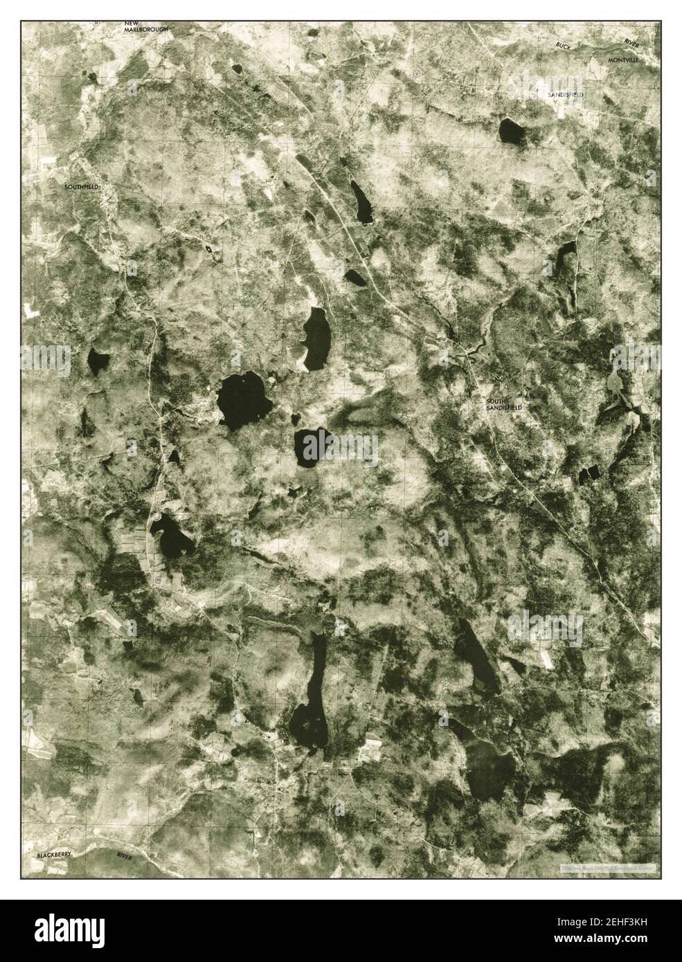 South Sandisfield, Massachusetts, map 1975, 125000, United States of