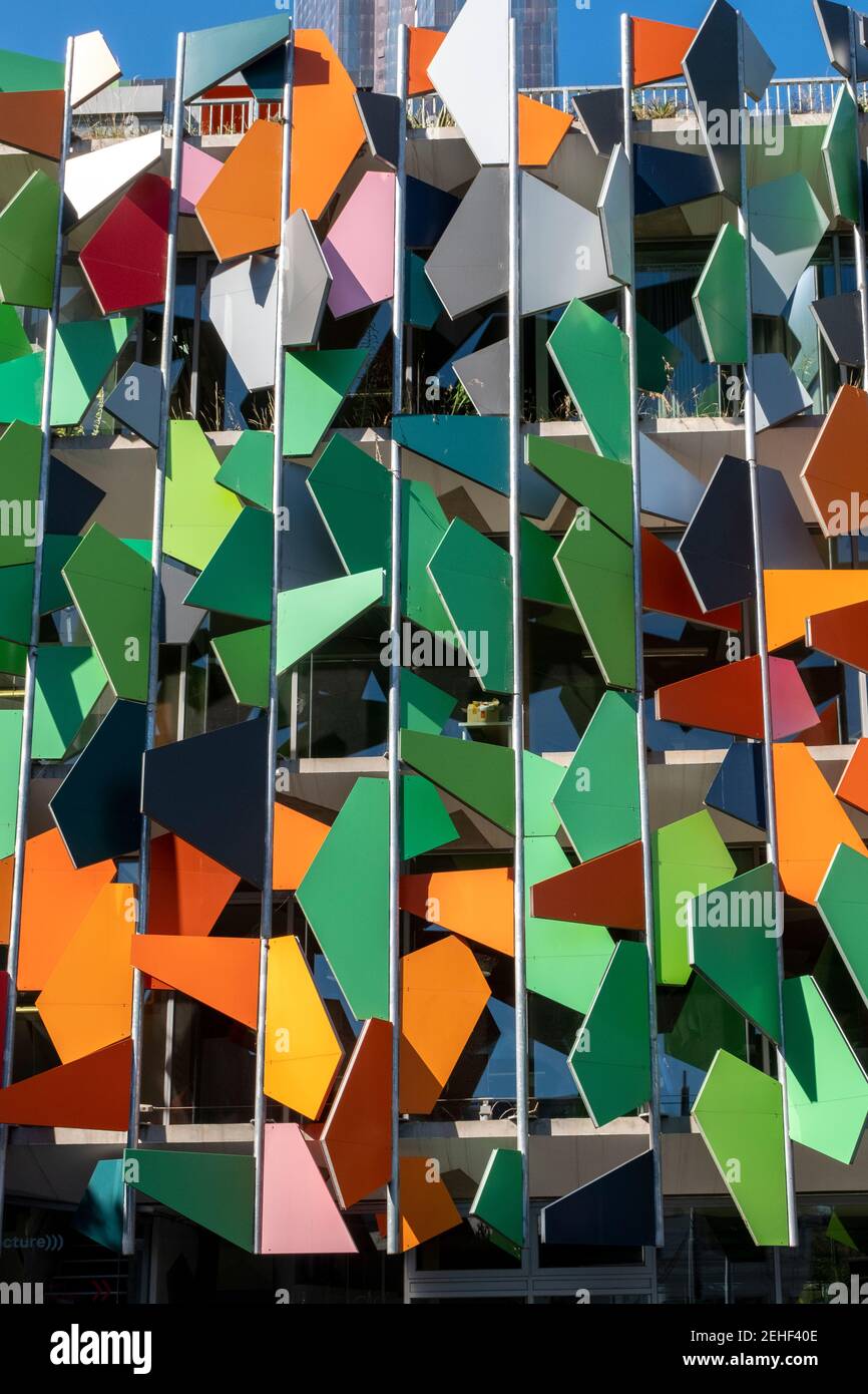 The Pixel building is Australia's first carbon neutral office building. Stock Photo