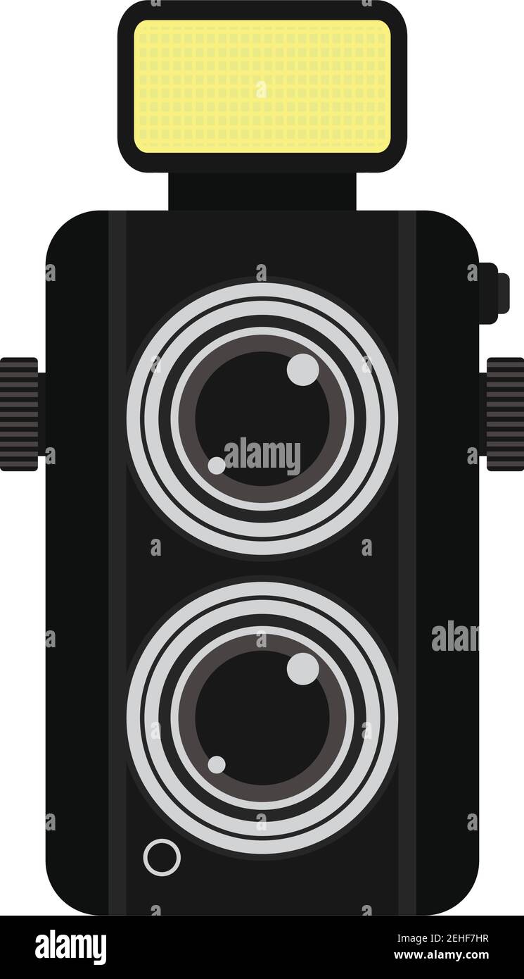 camera icon on white background. vector illustration Stock Vector