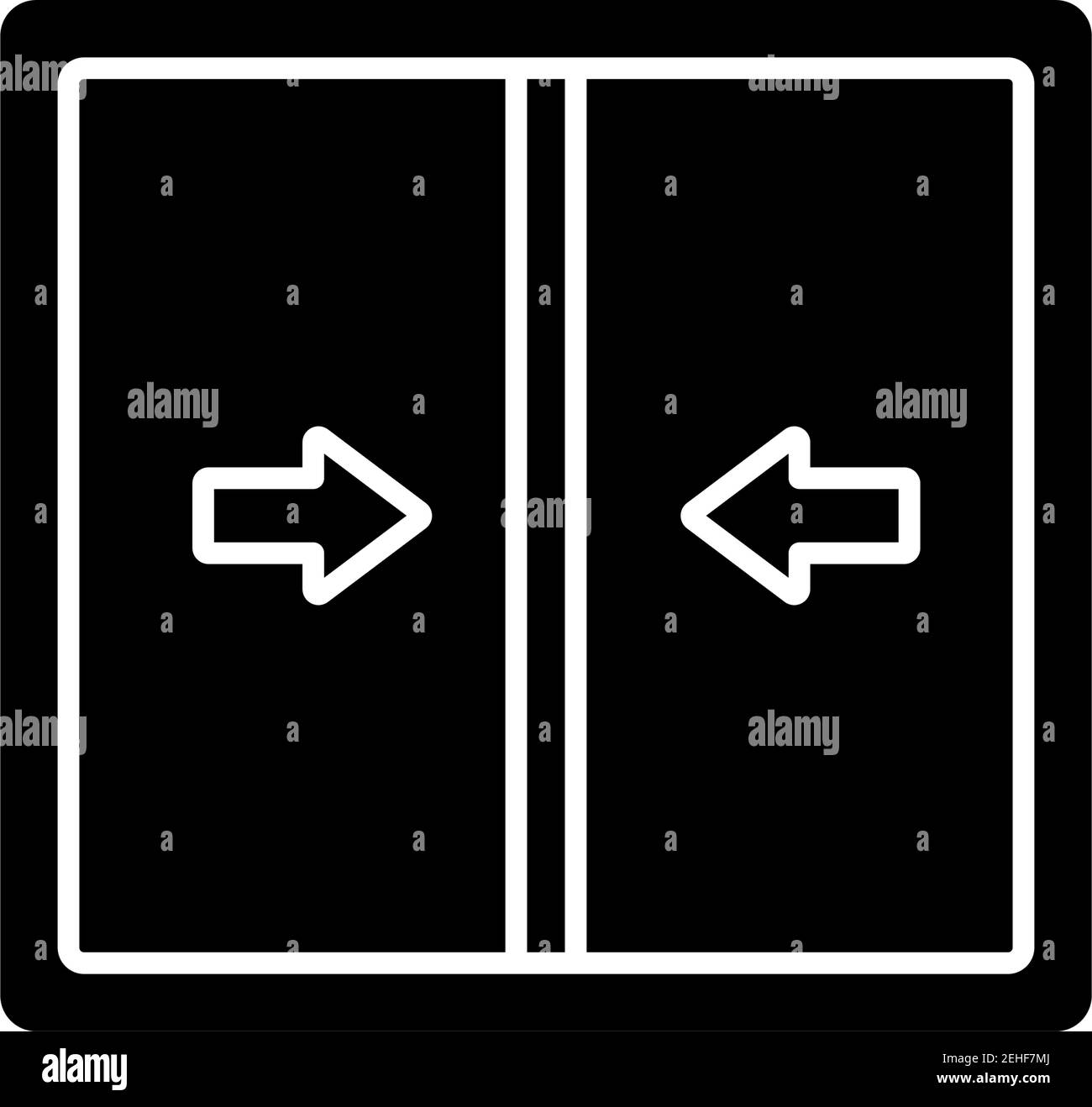 Sliding windows black glyph icon Stock Vector Image & Art Alamy