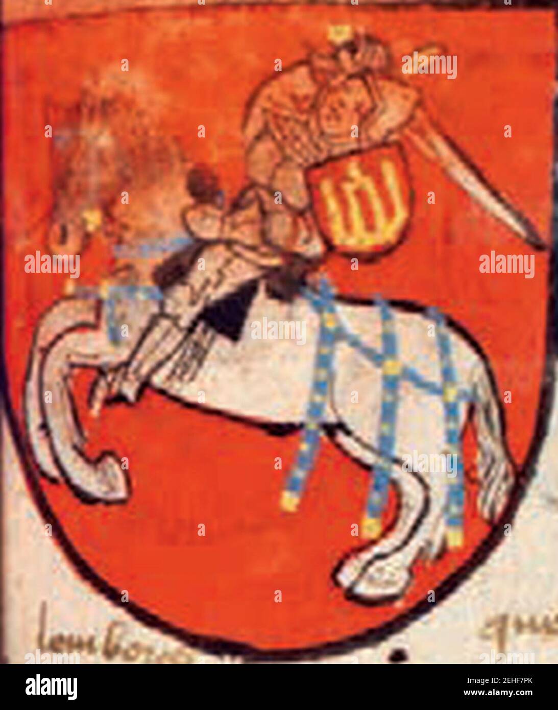 Pahonia. Пагоня (XV Stock Photo - Alamy