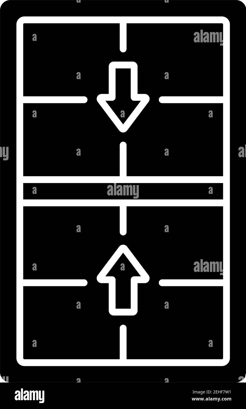 Doublehung windows black glyph icon Stock Vector Image & Art Alamy