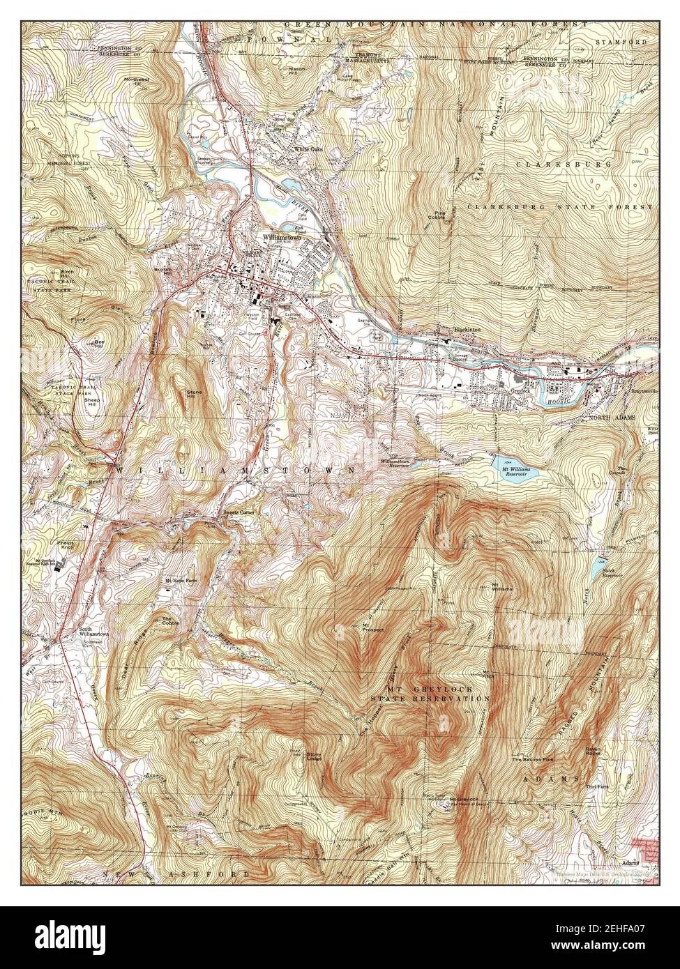 Williamstown, Massachusetts, map 1973, 124000, United States of