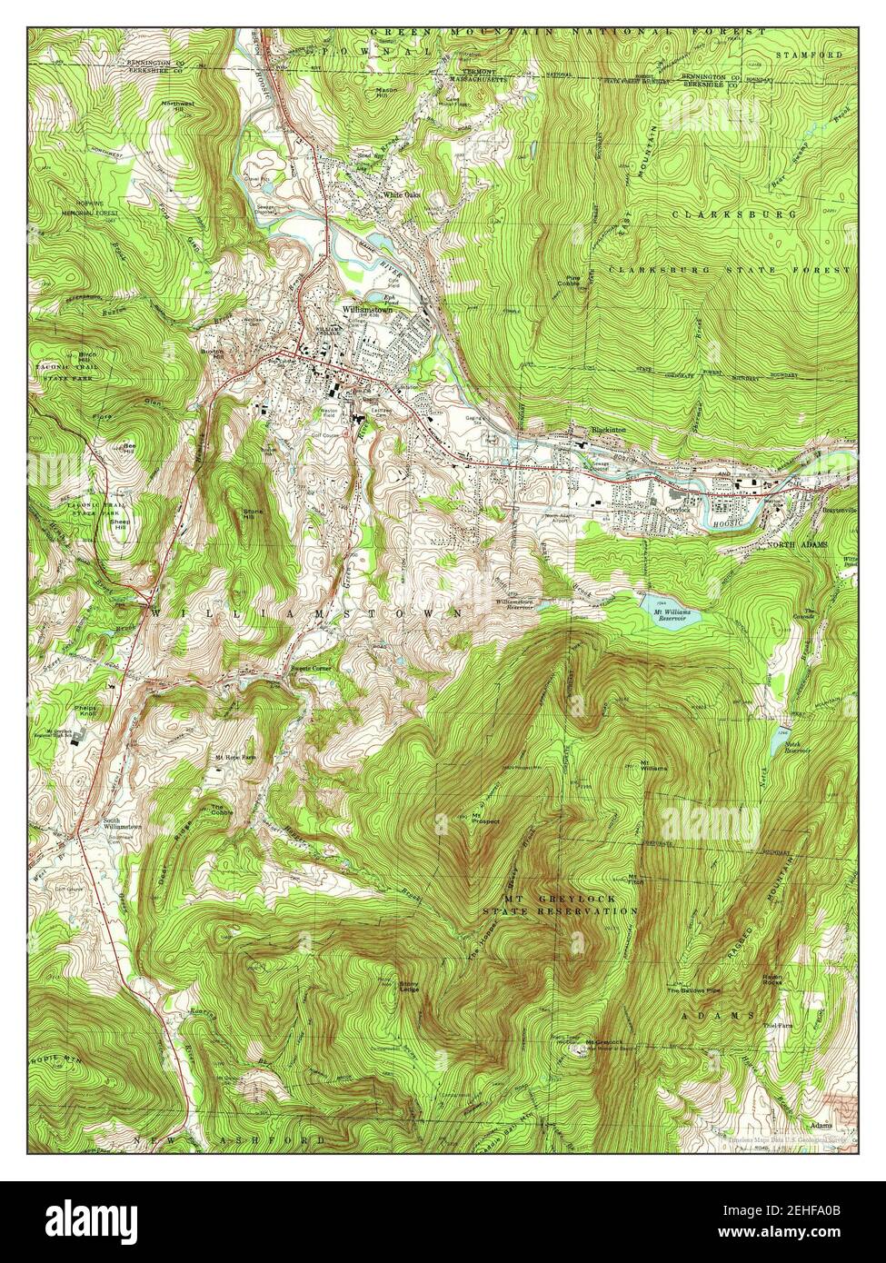 Williamstown, Massachusetts, map 1973, 125000, United States of