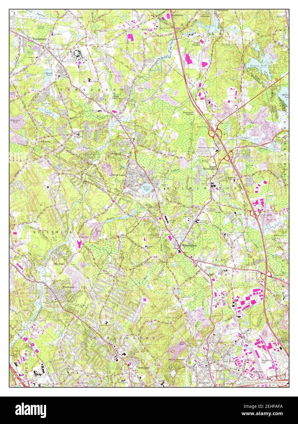 Wilmington, Massachusetts, map 1965, 125000, United States of America by Timeless Maps, data U