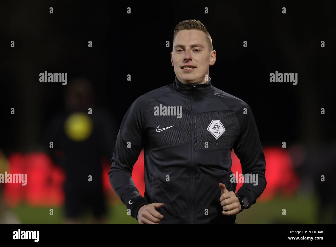 EINDHOVEN, NETHERLANDS - FEBRUARY 19: Assistant referee Marco Ribbink  during the Dutch Keukenkampioendivisie match between PSV U23 and FC Den  Bosch at Stock Photo - Alamy