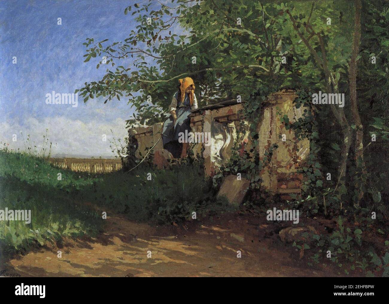 Painting by Ernesto Rayper Stock Photo Alamy