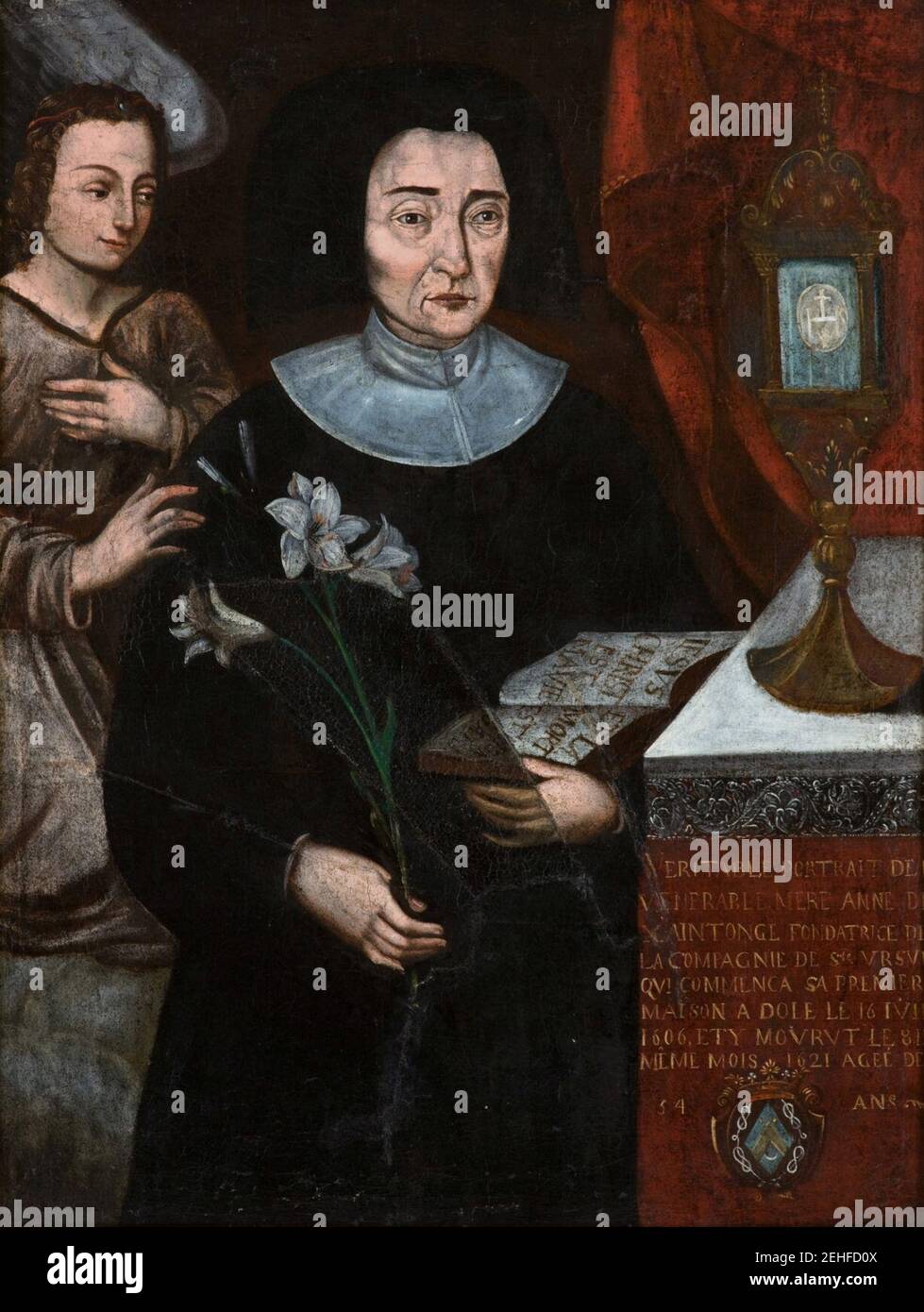 Painting of Anne de Xainctonge Stock Photo Alamy