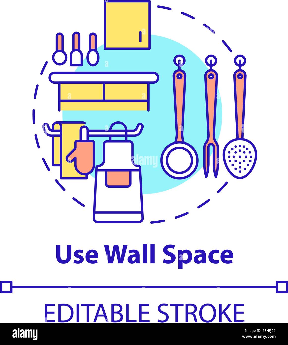 Use wall space concept icon Stock Vector Image & Art - Alamy