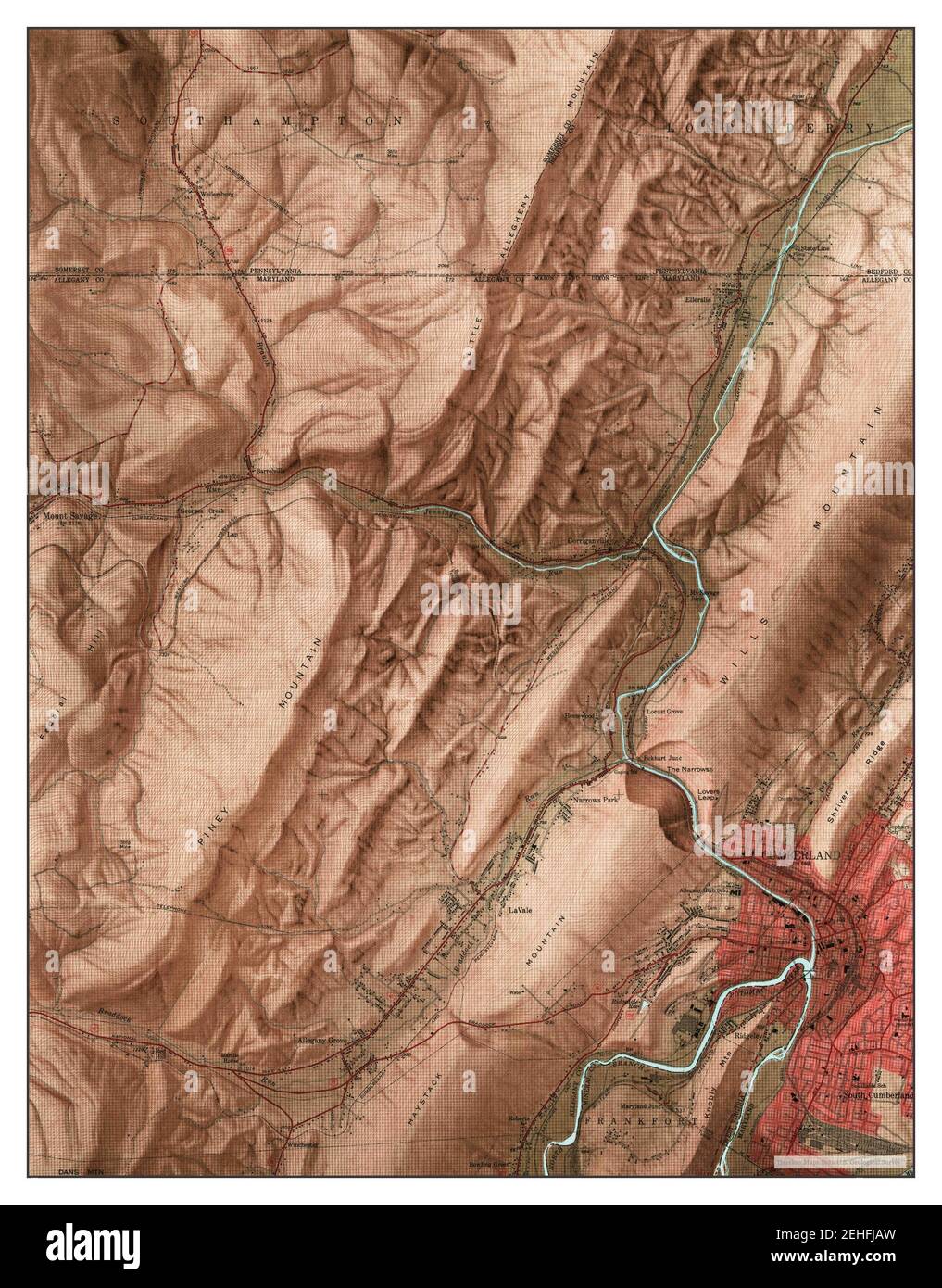 Cumberland Maryland map 1949 - Cumberland Maryland Map 1949 124000 United States Of America By Timeless Maps Data Us Geological Survey 2EHFJAW