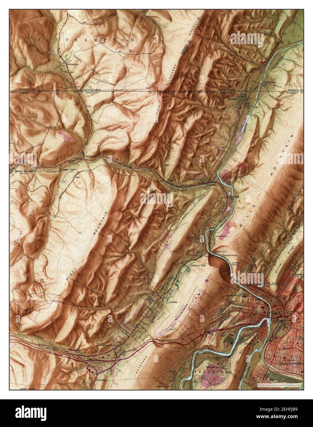 Cumberland Maryland map 1949 - Cumberland Maryland Map 1949 124000 United States Of America By Timeless Maps Data Us Geological Survey 2EHFJB9