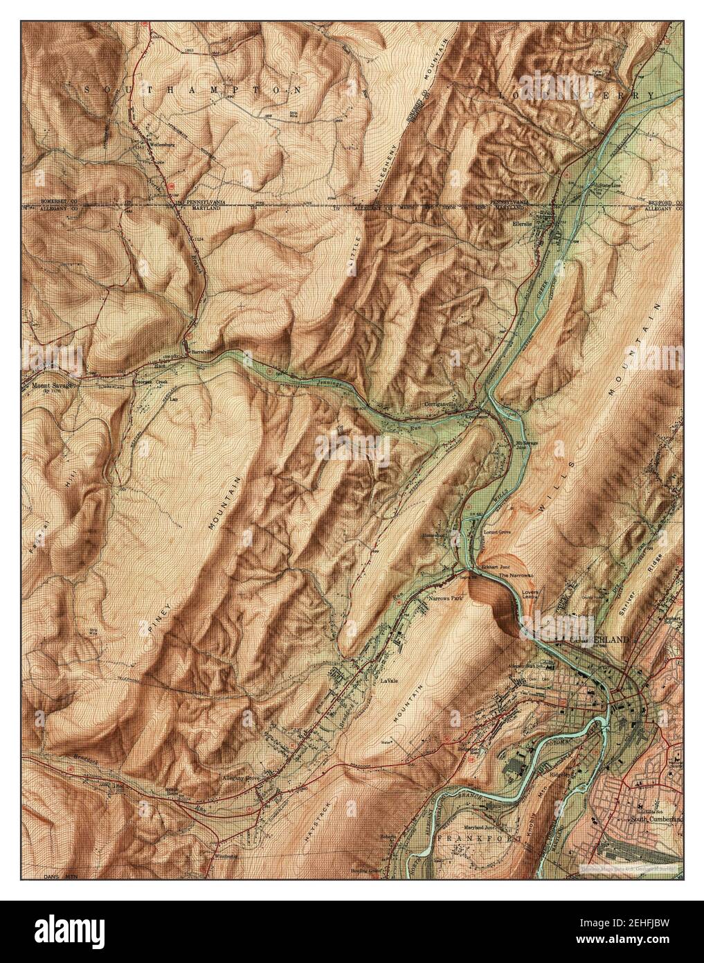 Cumberland Maryland map 1949 - Cumberland Maryland Map 1949 124000 United States Of America By Timeless Maps Data Us Geological Survey 2EHFJBW