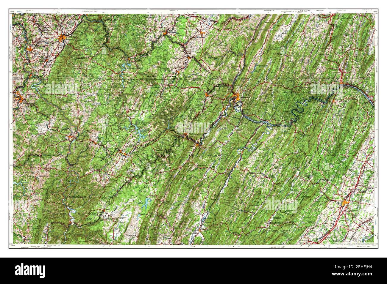 Cumberland Maryland map 1956 - Cumberland Maryland Map 1956 1250000 United States Of America By Timeless Maps Data Us Geological Survey 2EHFJH4