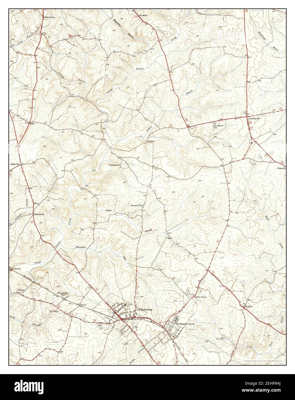 Maryland map gaithersburg hires stock photography and images Alamy