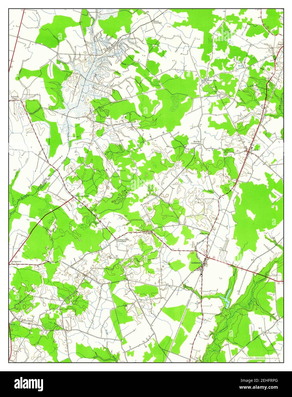 Goldsboro, Maryland, map 1944, 124000, United States of America by