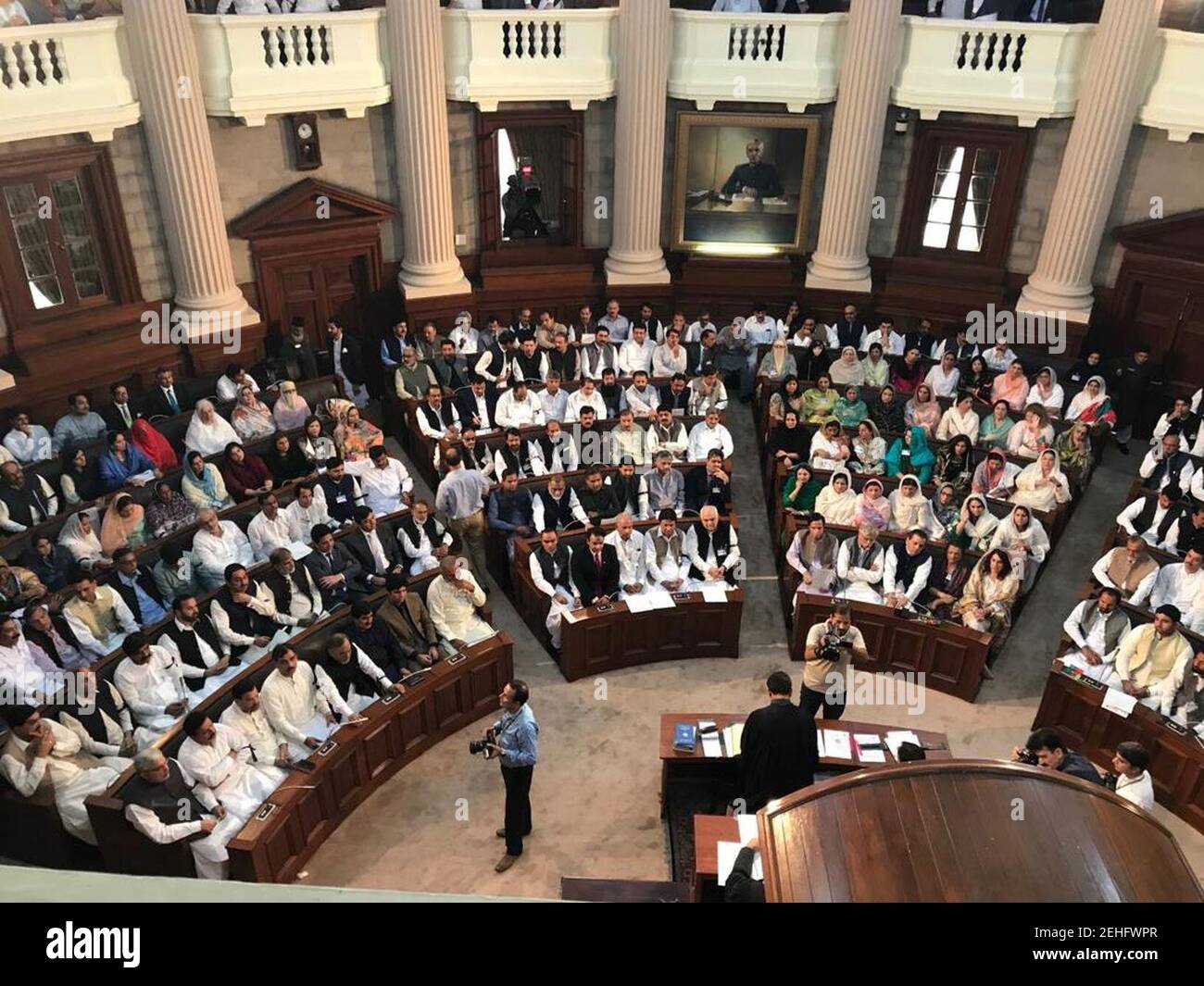 Pakistan Punjab Assembly House Stock Photo Alamy