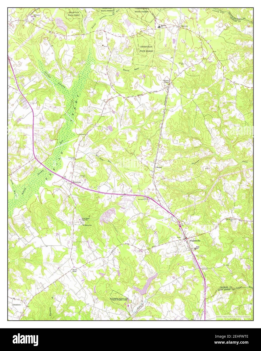 Hughesville map hires stock photography and images Alamy