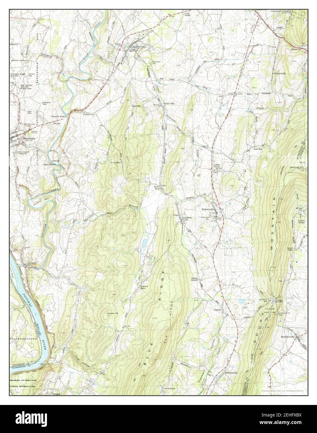 Keedysville, Maryland, map 1978, 124000, United States of America by