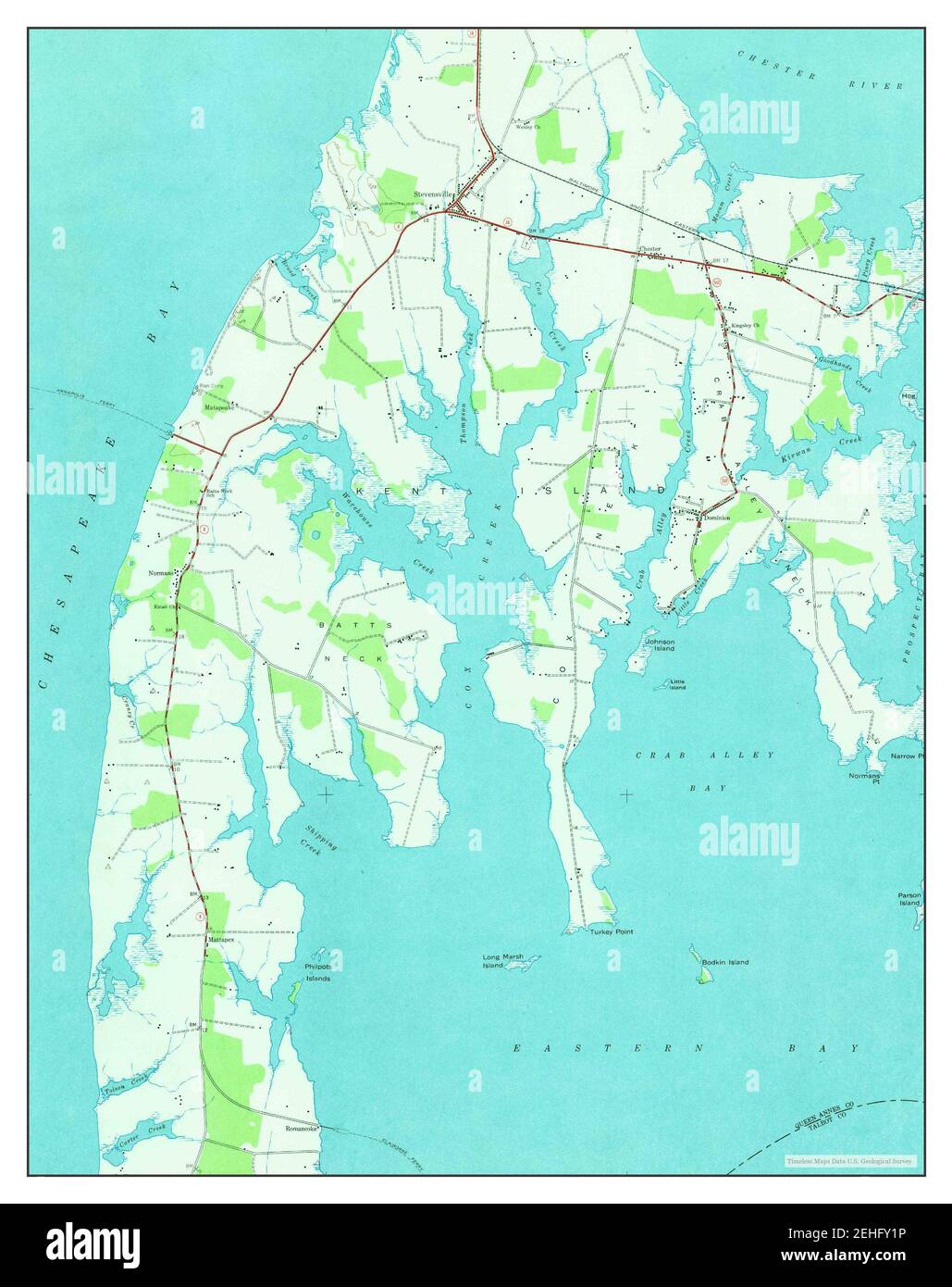 Map Of Kent Island Maryland Kent Island Maryland High Resolution Stock Photography And Images - Alamy