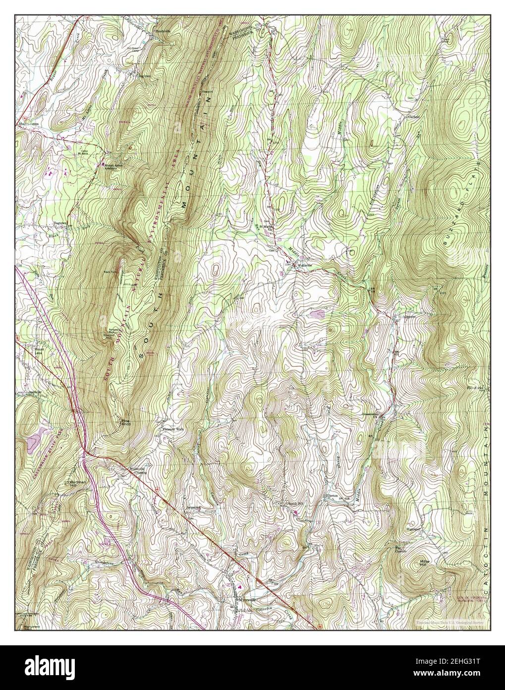 Myersville, Maryland, map 1994, 124000, United States of America by Timeless Maps, data U.S