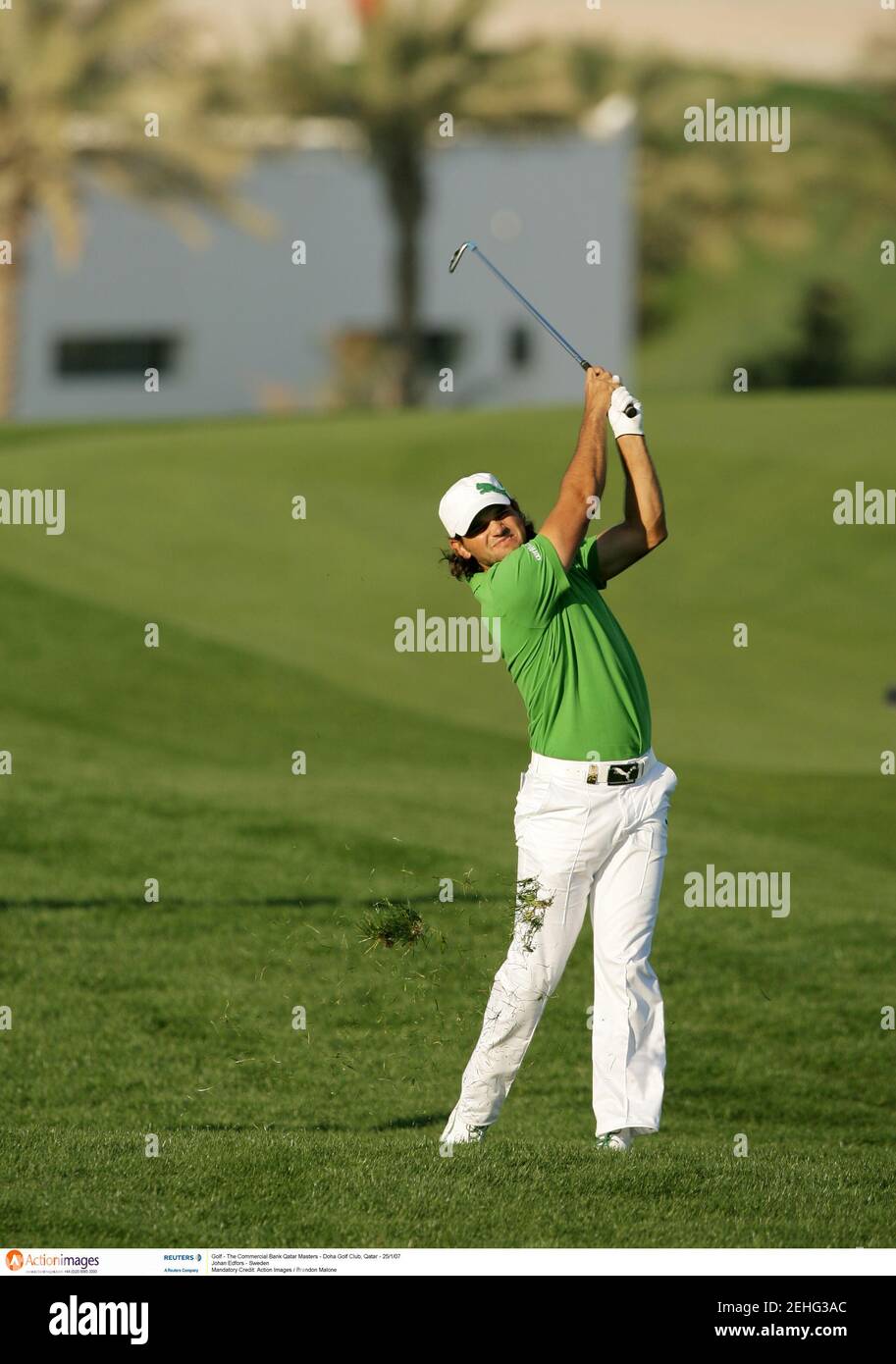Golf - The Commercial Bank Qatar Masters - Doha Golf Club, Qatar - 25/1/07  Johan Edfors - Sweden Mandatory Credit: Action Images / Brandon Malone  Stock Photo - Alamy