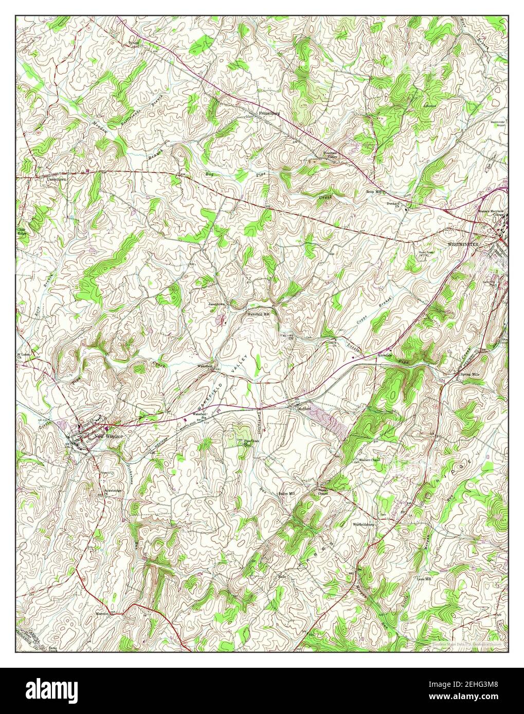 Map of new windsor Cut Out Stock - New Windsor Maryland Map 1953 124000 United States Of America By Timeless Maps Data Us Geological Survey 2EHG3M8