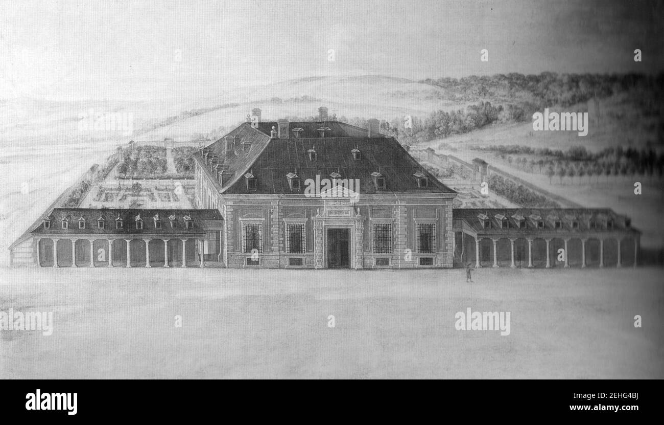 Palacio de la Zarzuela (Anónimo madrileño, s. XVII). Stock Photo