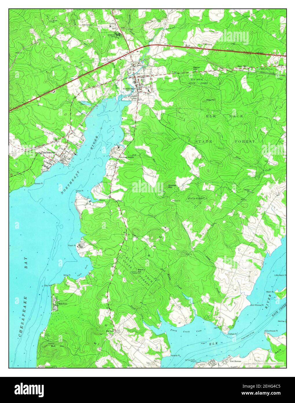 North east maryland map 1953 1 24000 united states of america by
