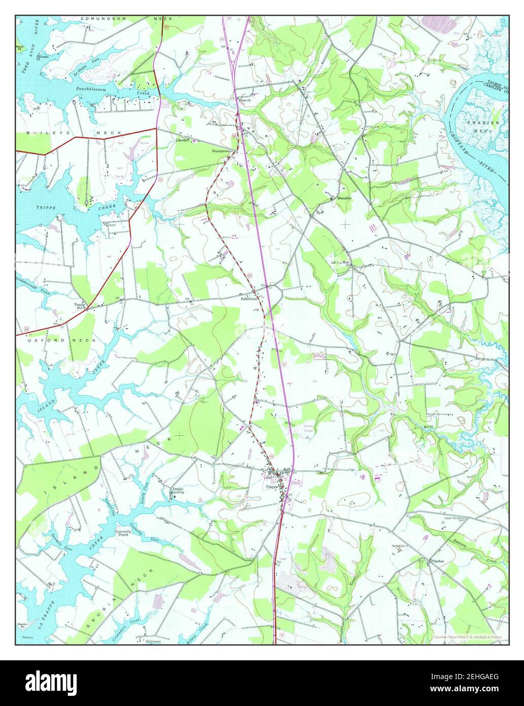 Trappe, Maryland, map 1942, 1:24000, United States of America by ...