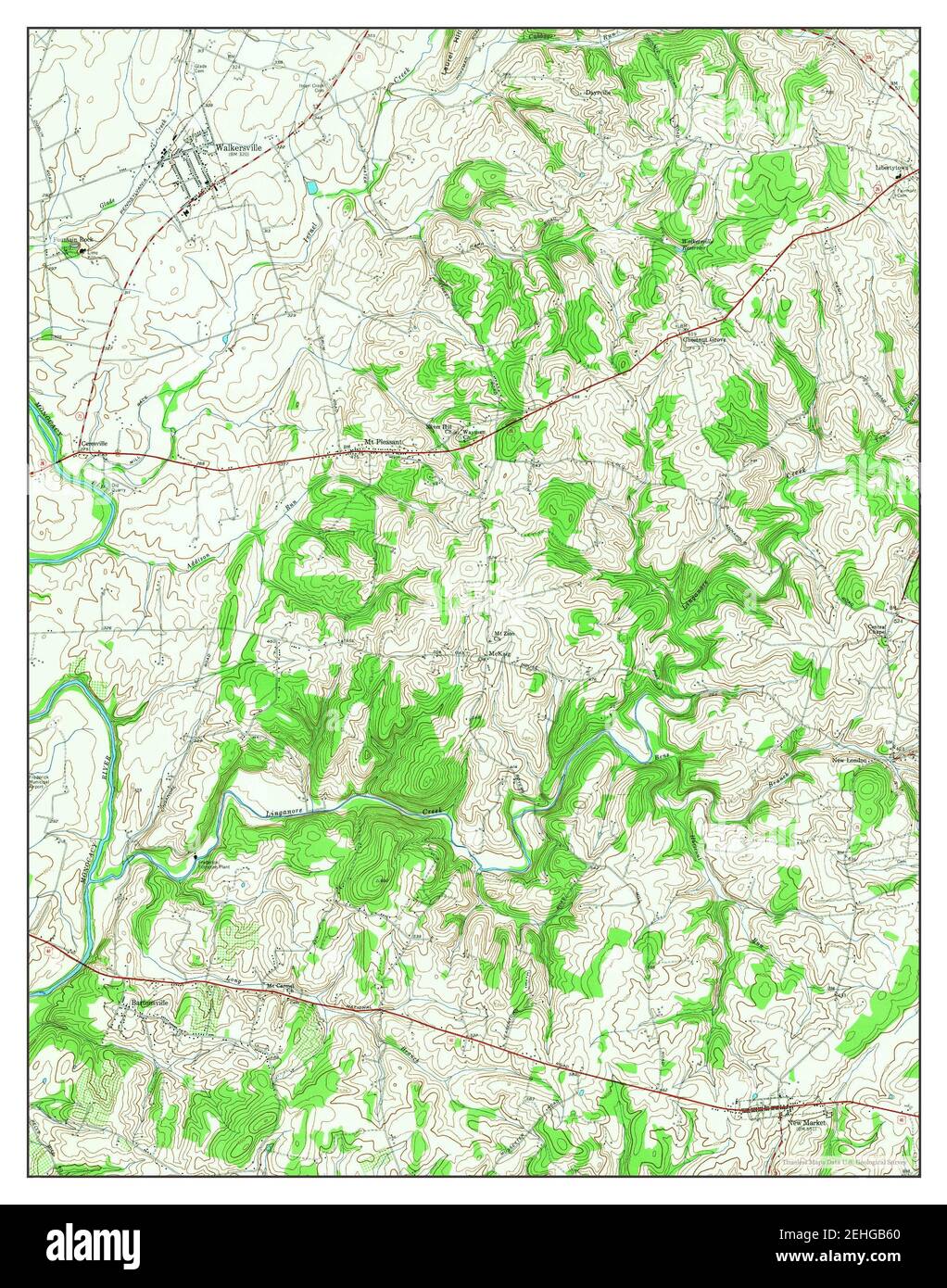 Walkersville, Maryland, map 1953, 1:24000, United States of America by ...