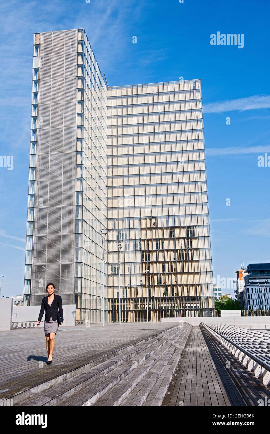 business woman in Paris Stock Photo