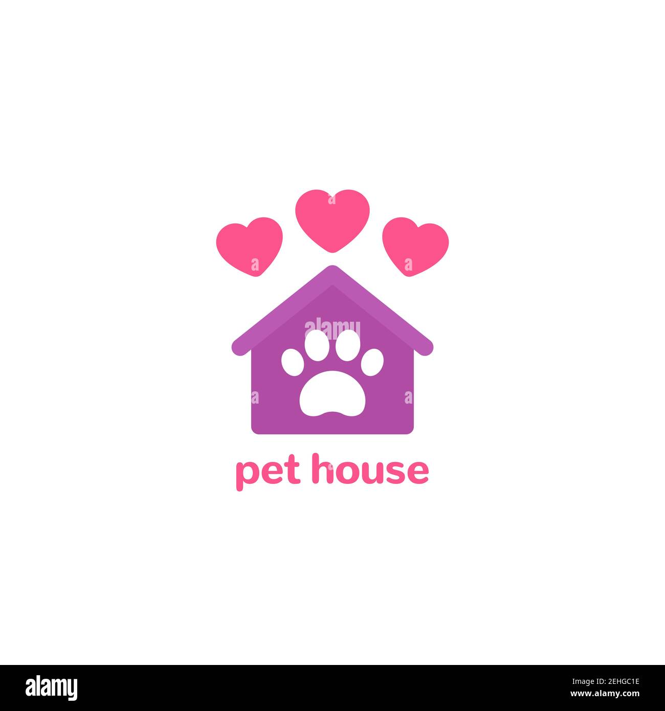 Pet house logo hires stock photography and images Alamy