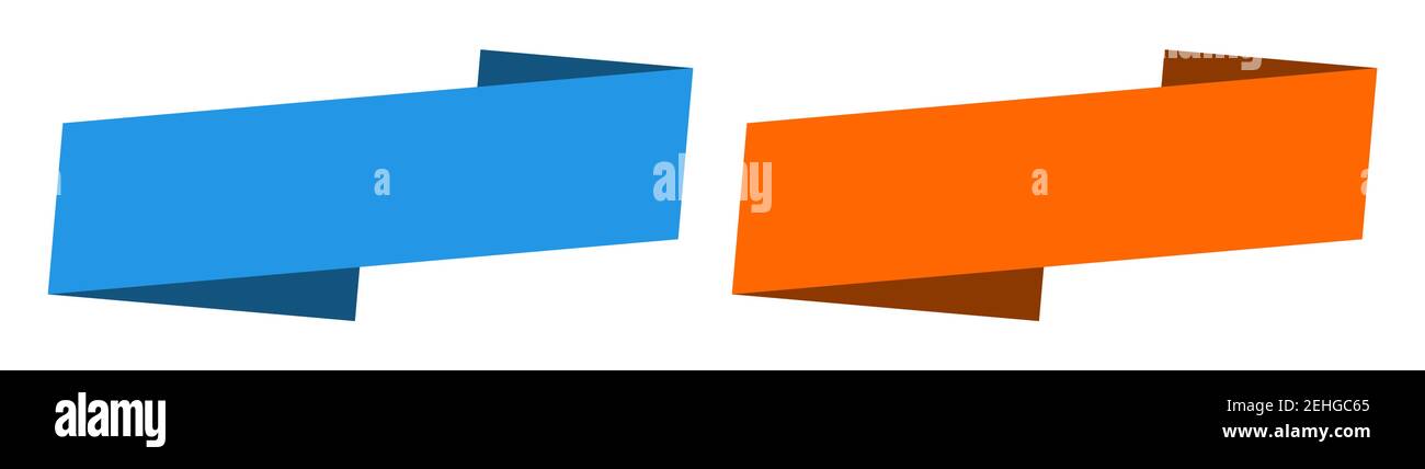 blank ribbon label sign set. blank banner Stock Vector Image & Art - Alamy