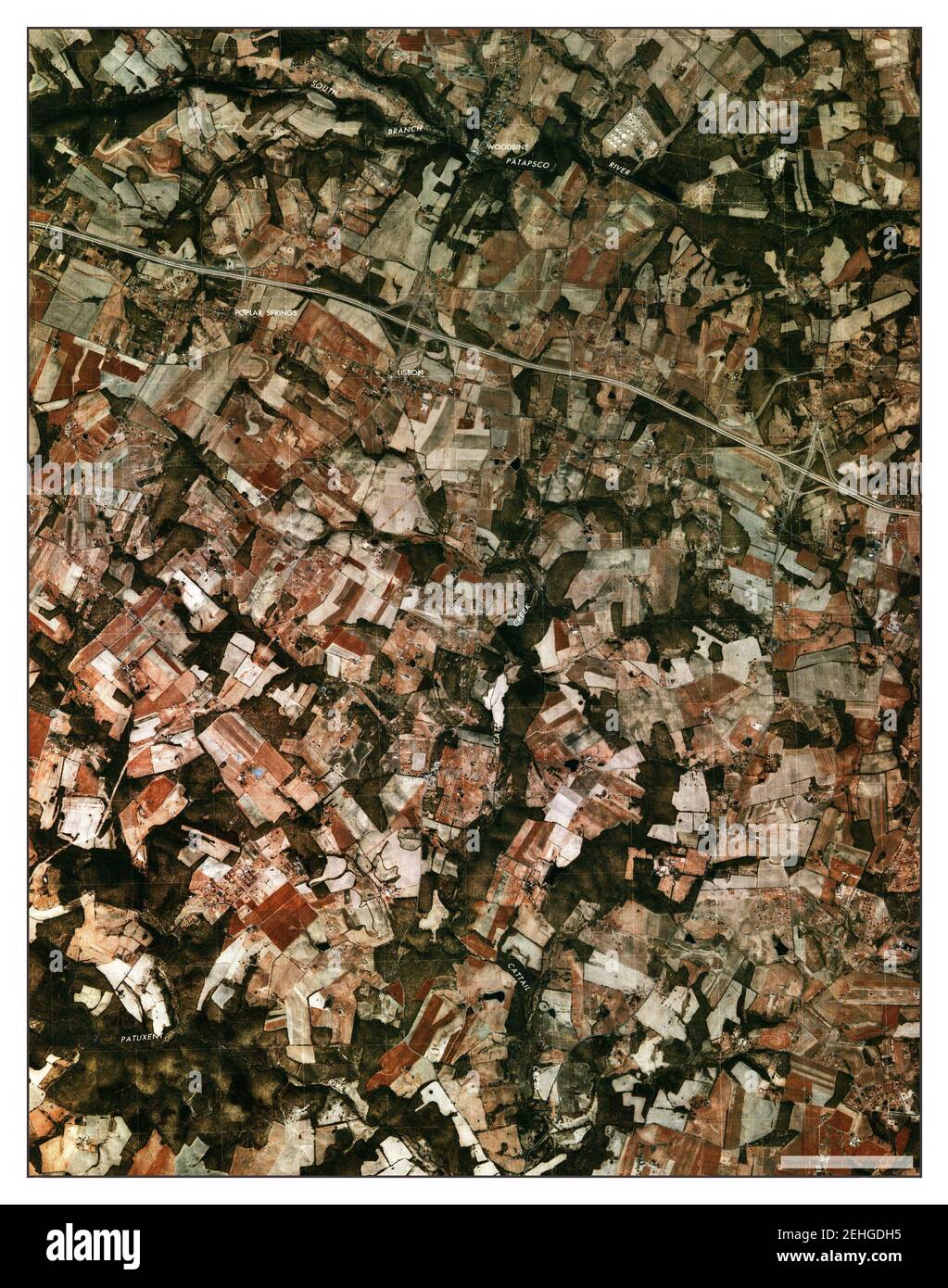 Woodbine, Maryland, map 1981, 124000, United States of America by