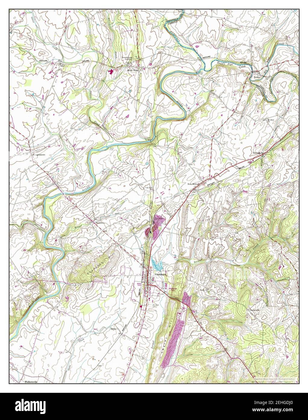 Map of woodsboro Cut Out Stock Images & Pictures Alamy