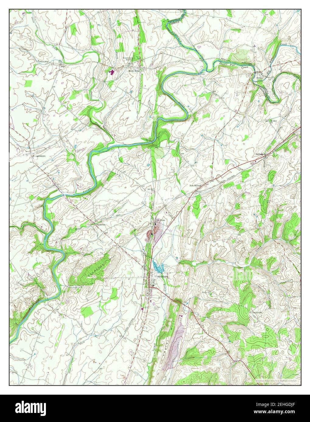 Map of woodsboro hires stock photography and images Alamy
