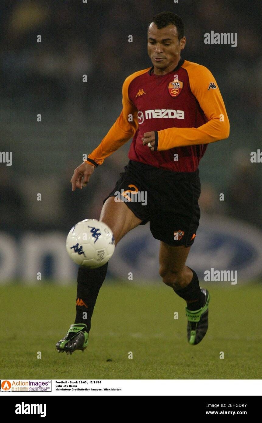 Football - Stock 02/03 , 12/11/02 Cafu - AS Roma Mandatory Credit:Action  Images / Alex Morton Stock Photo - Alamy