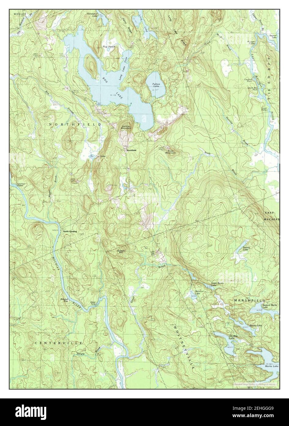 Bog Lake, Maine, map 1990, 1:24000, United States of America by ...