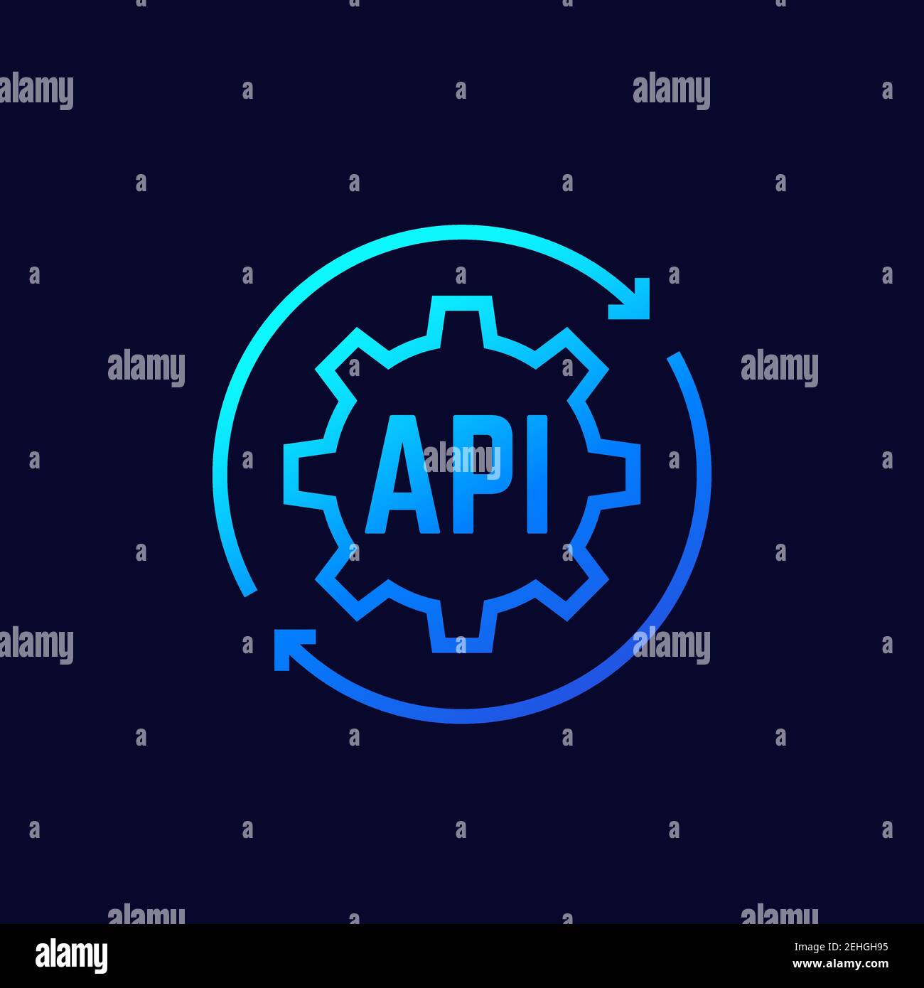 api technology icon for apps and web Stock Vector Image & Art - Alamy