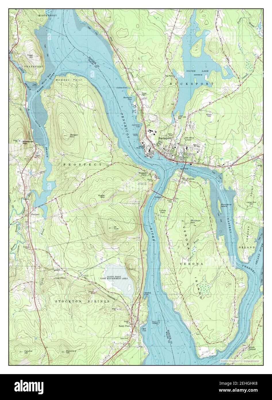 Bucksport map hires stock photography and images Alamy