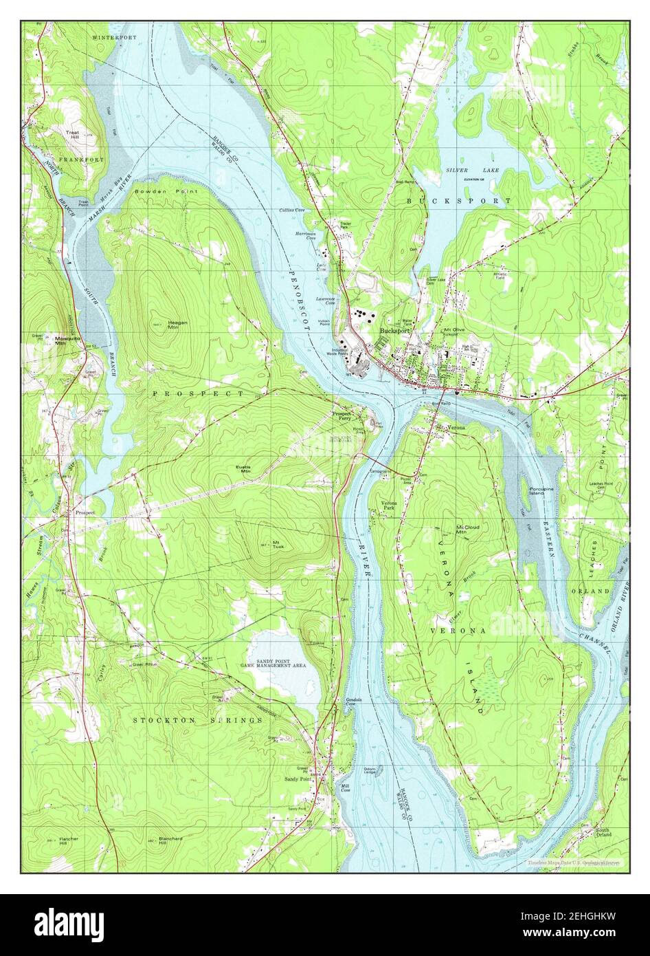 Bucksport map hires stock photography and images Alamy