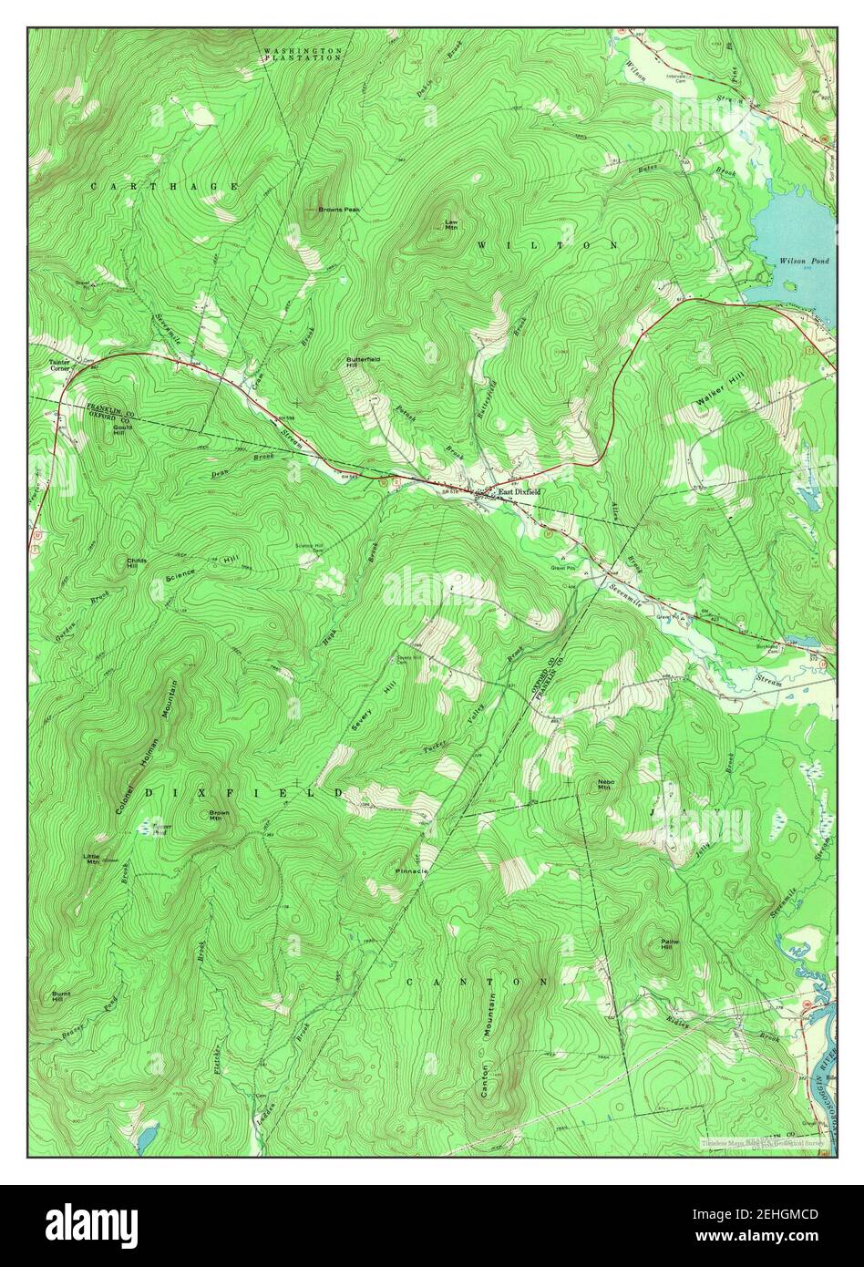 Map of dixfield hires stock photography and images Alamy