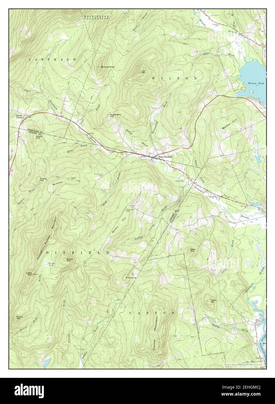 Map of dixfield hires stock photography and images Alamy