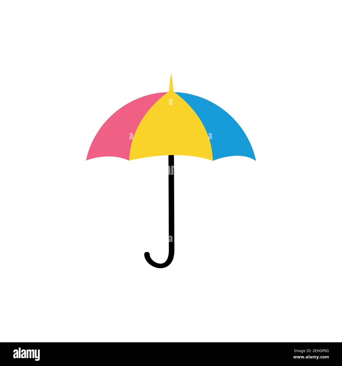 Umbrella isolated on a white background. Vector illustration Stock ...