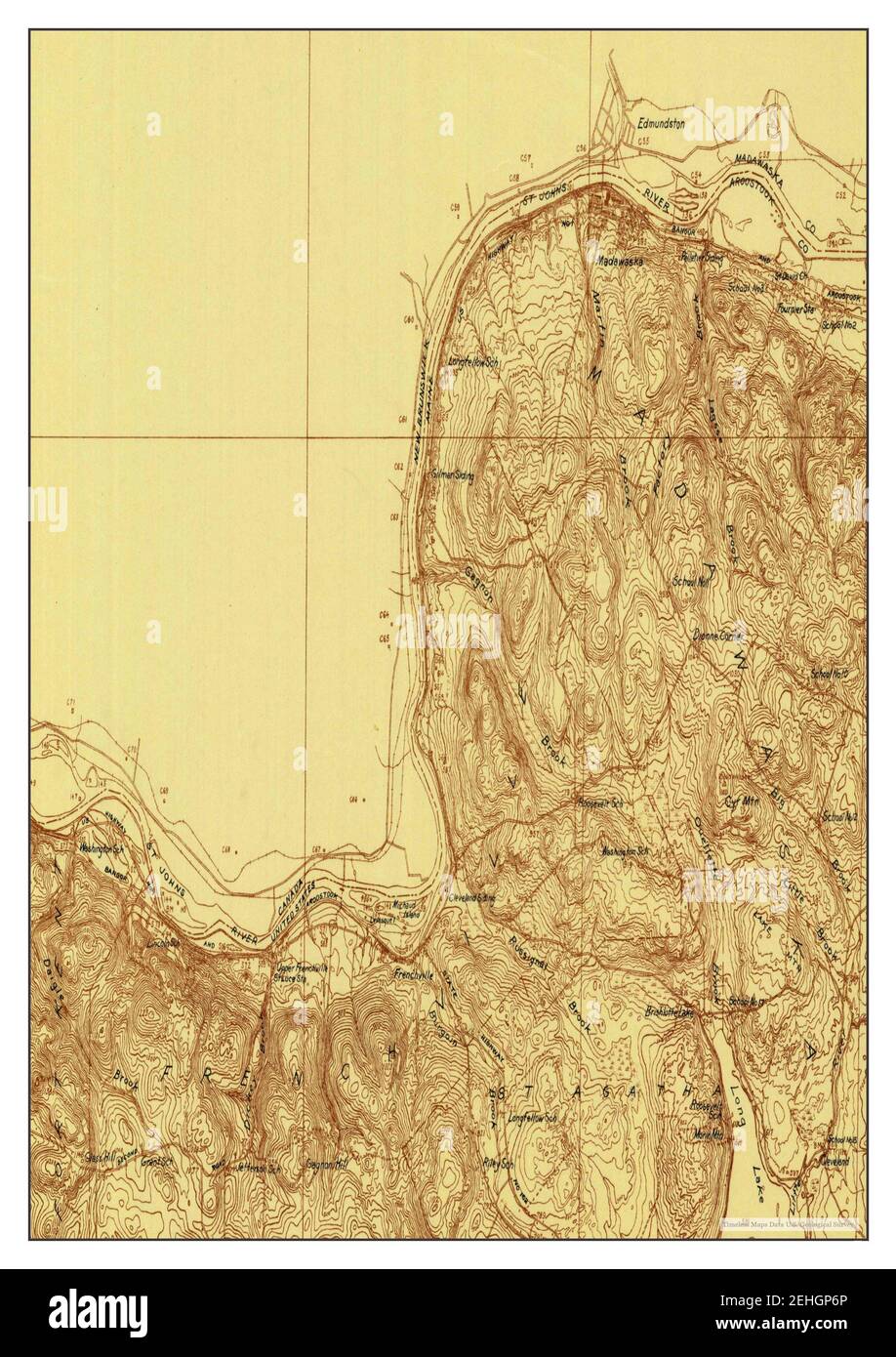 Frenchville, Maine, map 1932, 148000, United States of America by