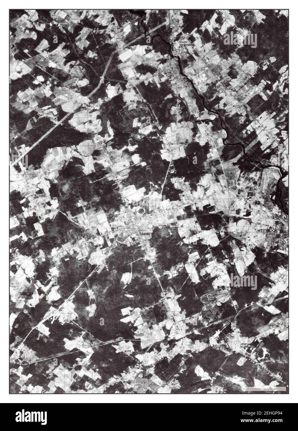 Gorham, Maine, map 1975, 124000, United States of America by Timeless Maps, data U.S