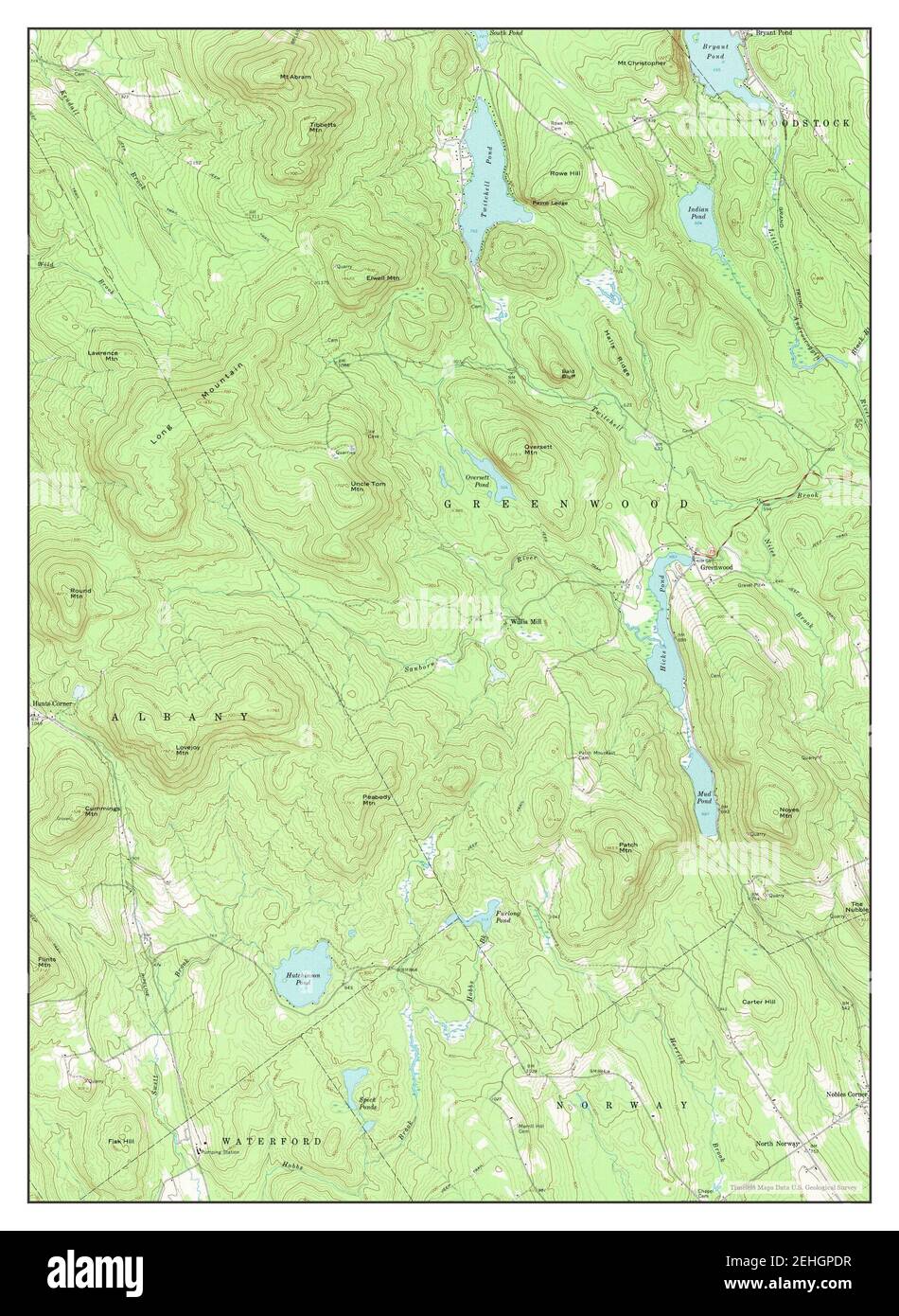 Greenwood, Maine, map 1967, 124000, United States of America by