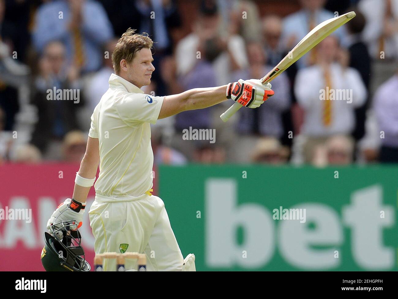 Cricket - England v Australia - Investec Ashes Test Series Second Test - Lord?s - 17/7/15 Australia's Steve Smith celebrates reaching his double century Reuters / Philip Brown Livepic Stock Photo